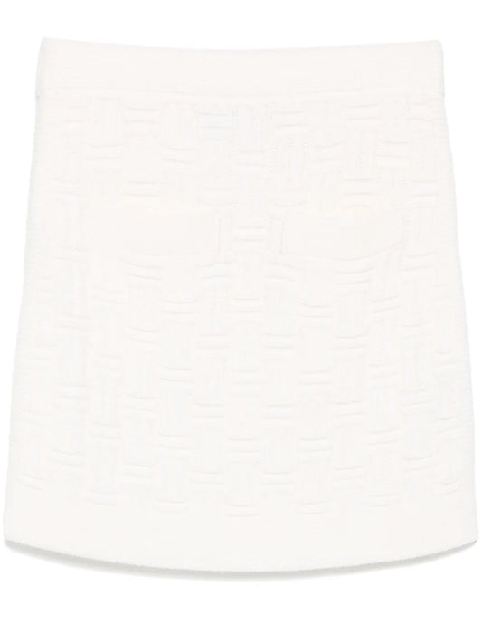 Column Stitch Mini Skirt