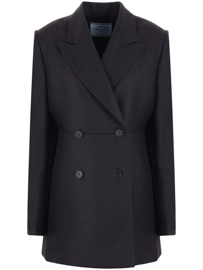 Double-Breasted Wool Blazer