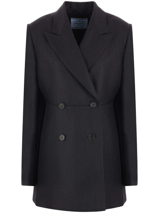 Double-Breasted Wool Blazer