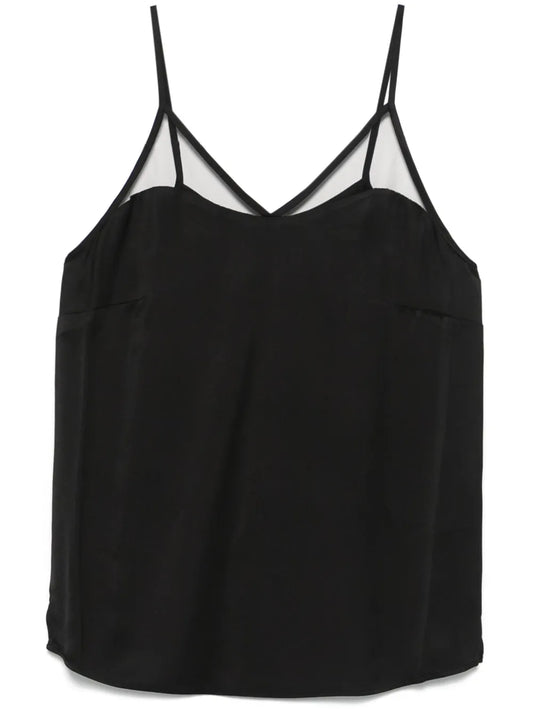 Satin Tulle Top