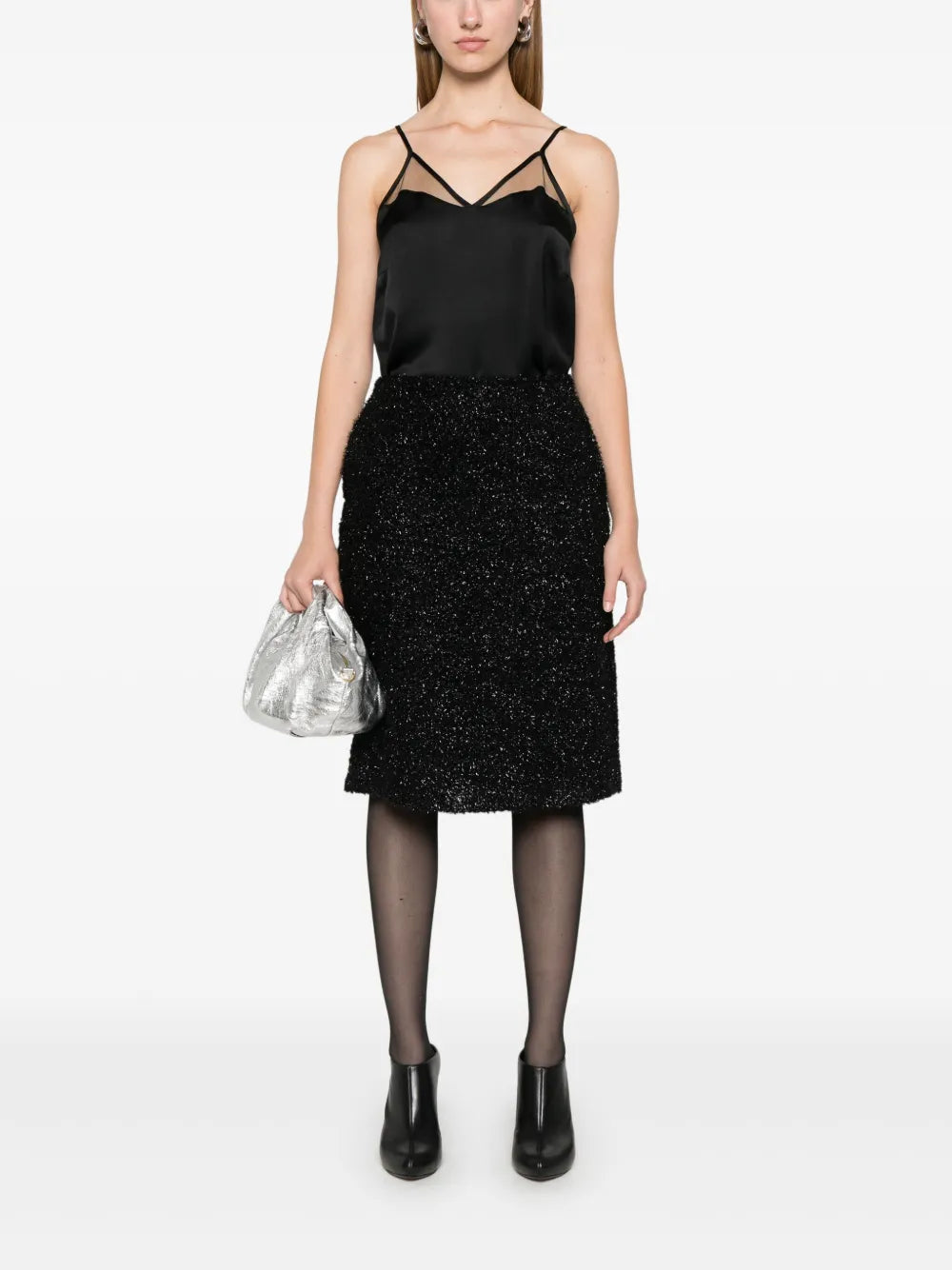 Satin Tulle Top