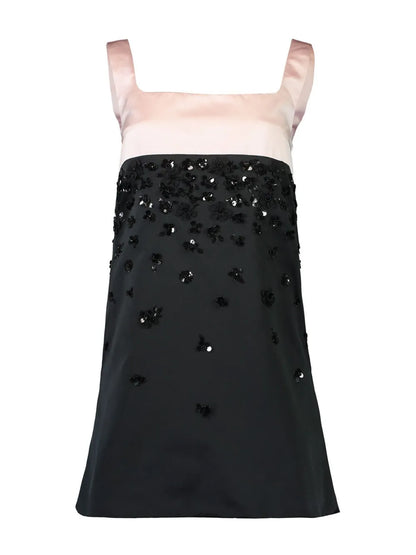 Sequin-Embellished Mini Dress
