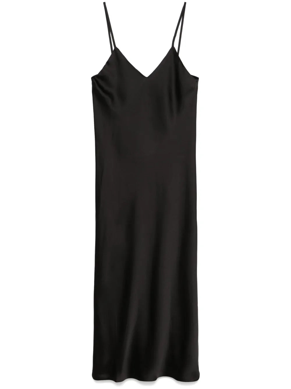 Bias-Cut Slip Midi Dress