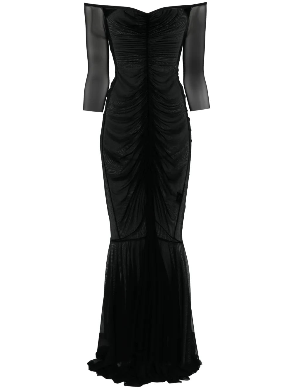 Off-Shoulder Fishtail Gown