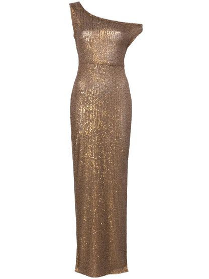 Sequin-Embellished Gown