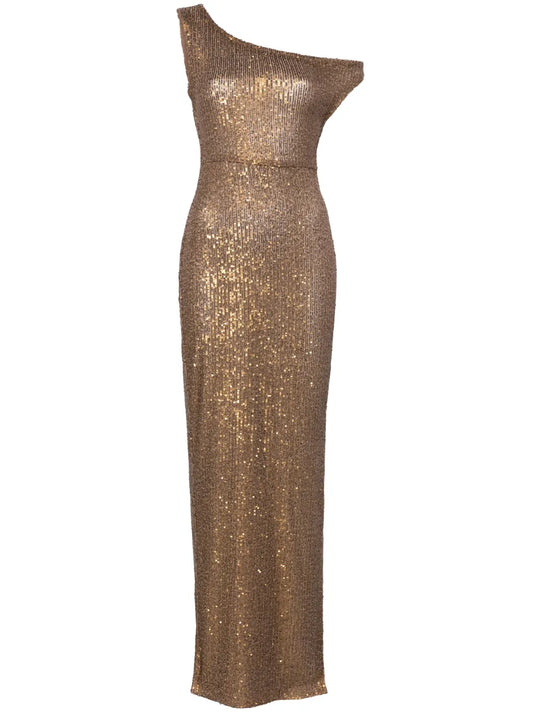 Sequin-Embellished Gown