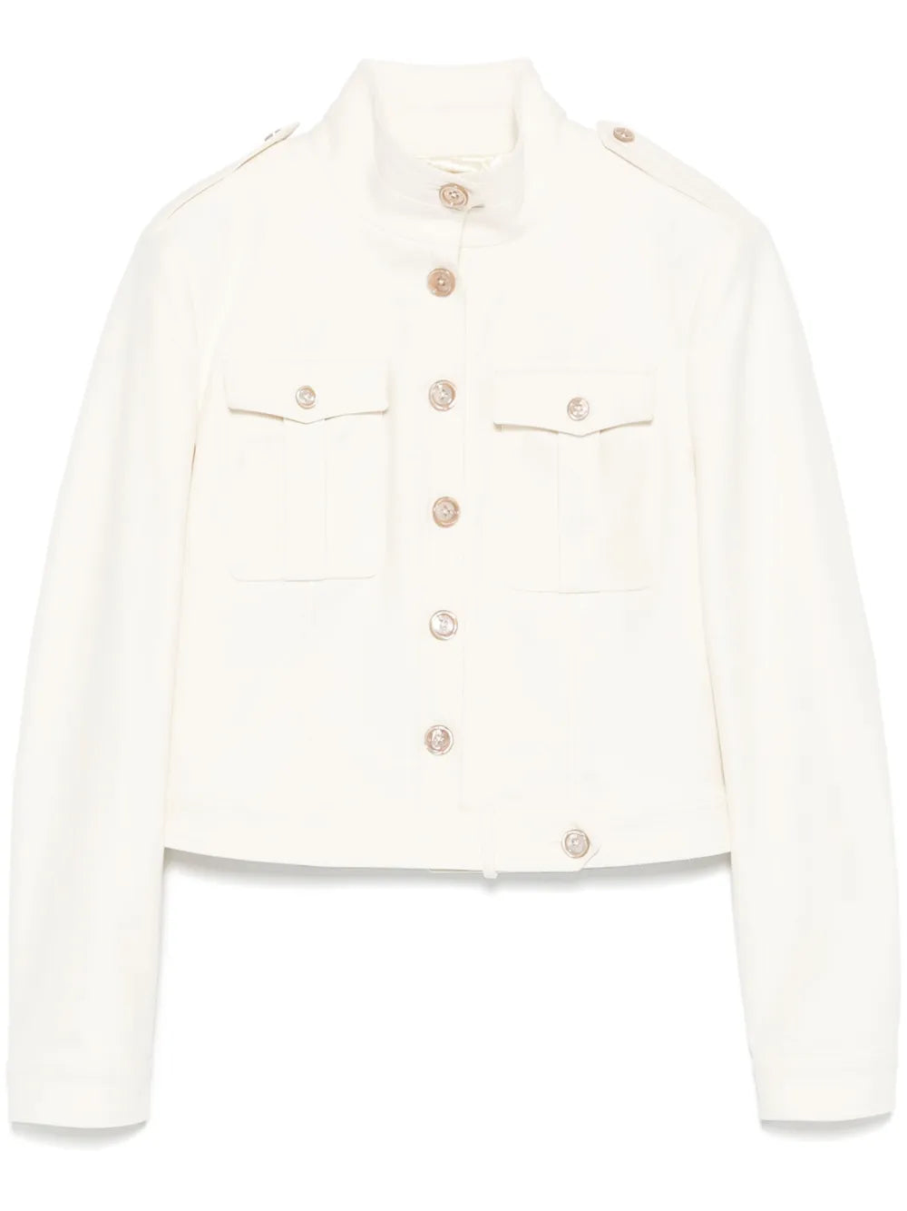 Stand-Up Collar Cropped Jacket
