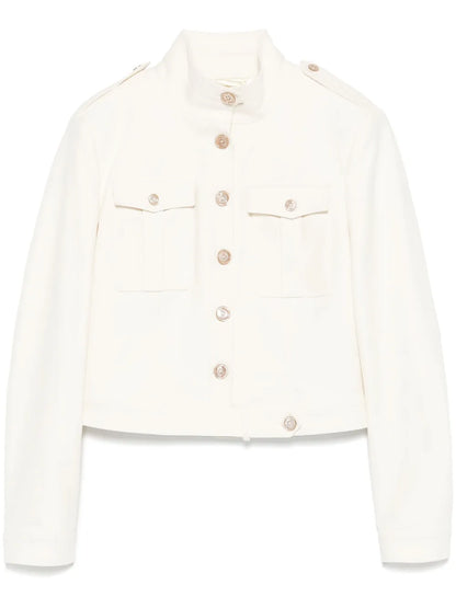 Stand-Up Collar Cropped Jacket