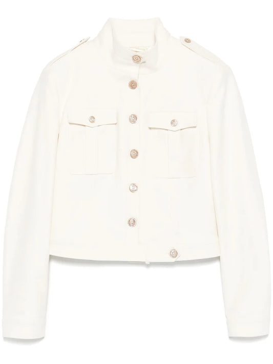 Stand-Up Collar Cropped Jacket