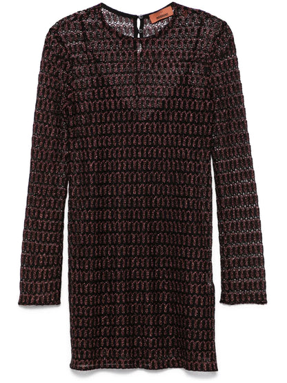 Open-Knit Mini Dress