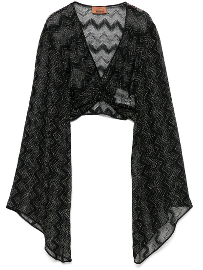Crochet-Knit Cropped Top