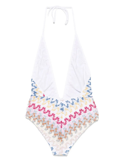 Zigzag-Woven Swimsuit