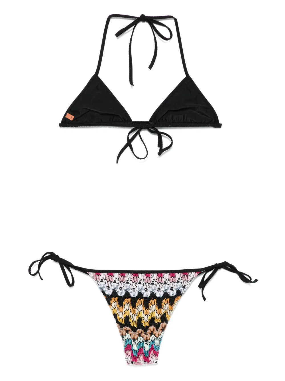 Crochet-Knit Bikini Set
