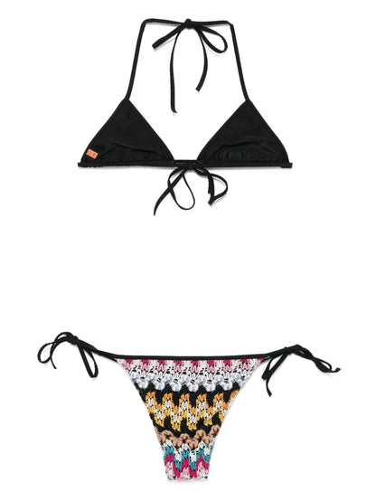 Crochet-Knit Bikini Set