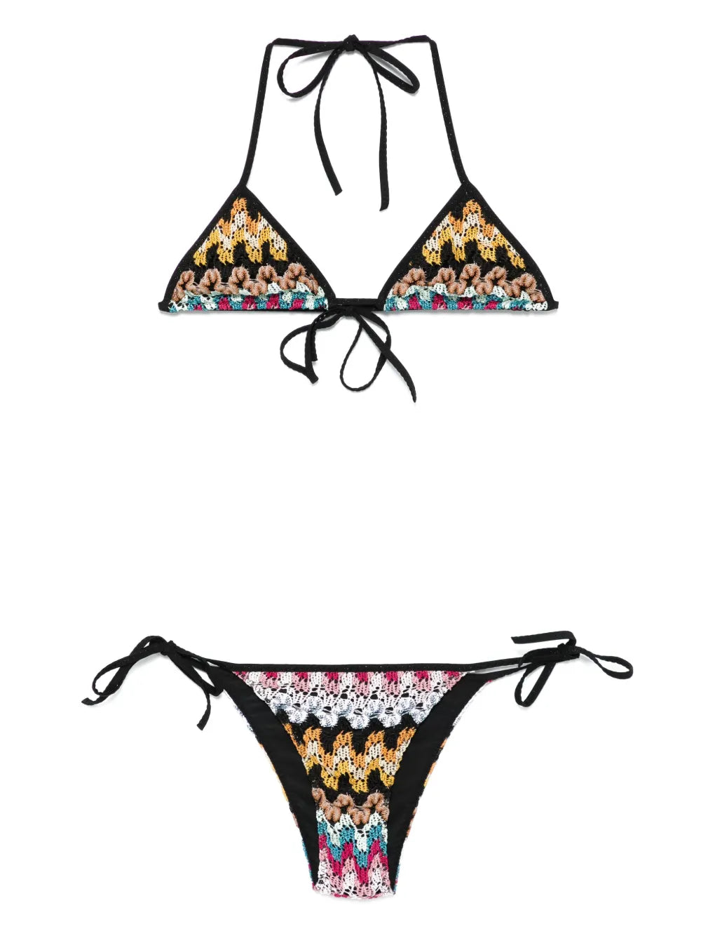 Crochet-Knit Bikini Set