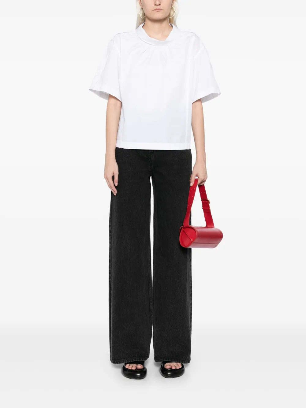 Belted Wide Leg Jeans