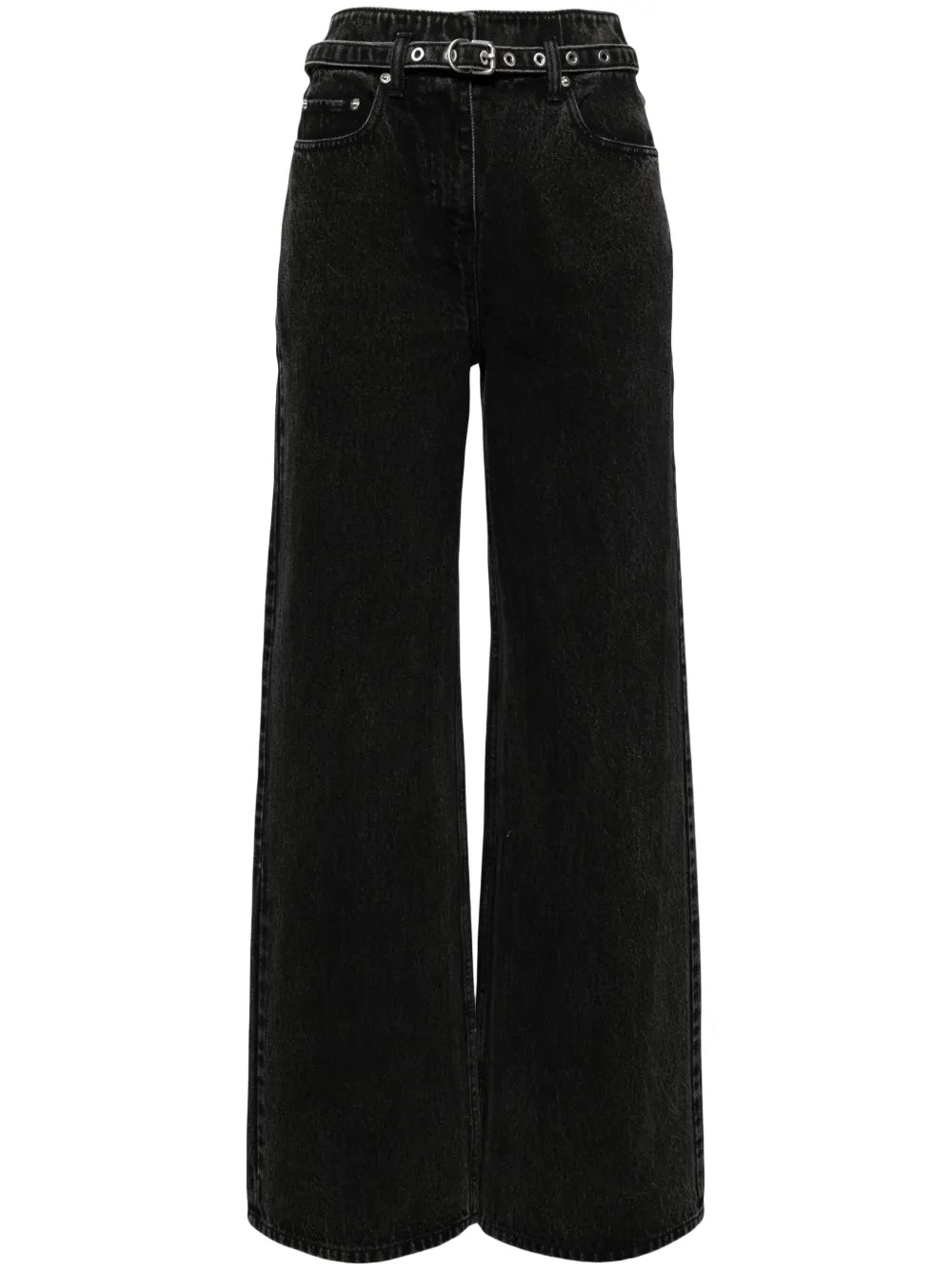 Belted Wide Leg Jeans