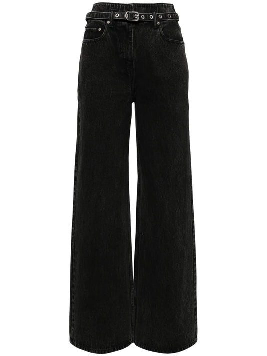 Belted Wide Leg Jeans