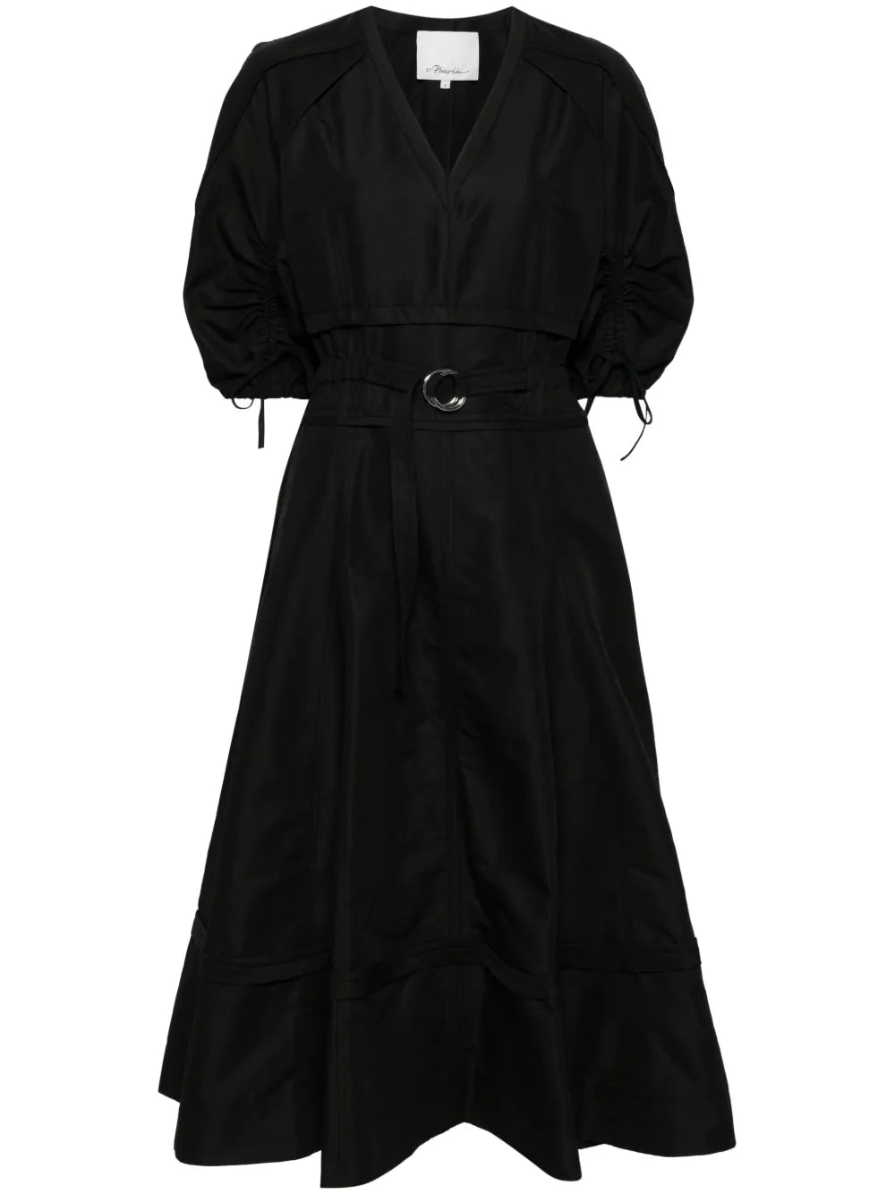 Gathered Sleeves Dress