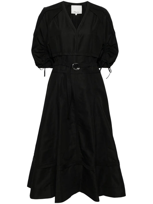 Gathered Sleeves Dress