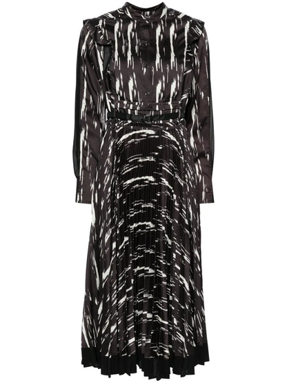 All-Over Graphic Print Dress