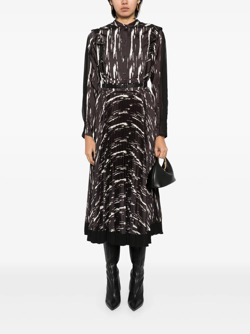 All-Over Graphic Print Dress