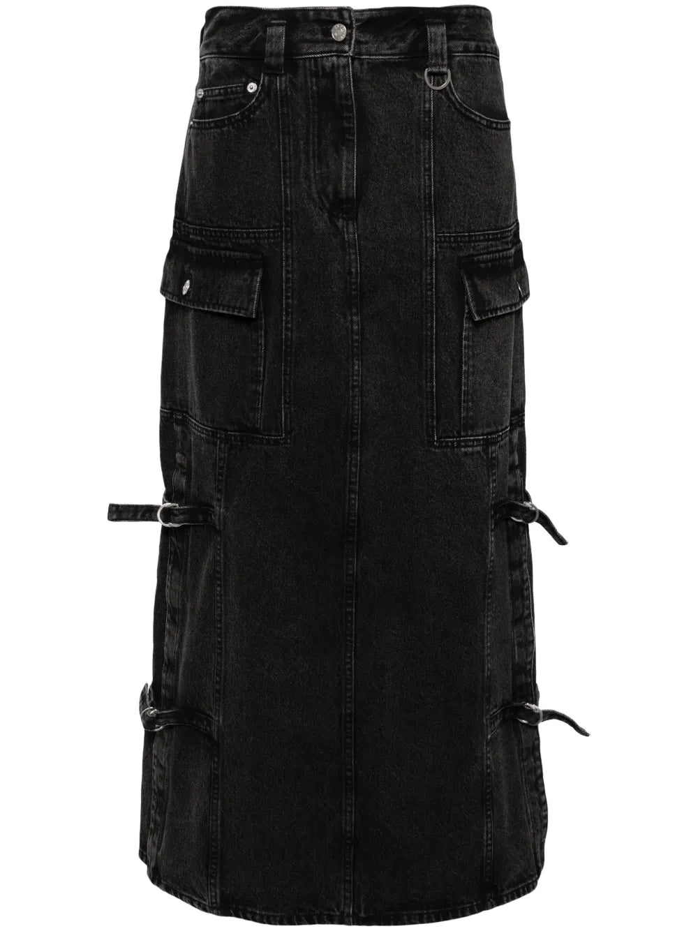 Denim Cargo Skirt