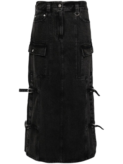 Denim Cargo Skirt