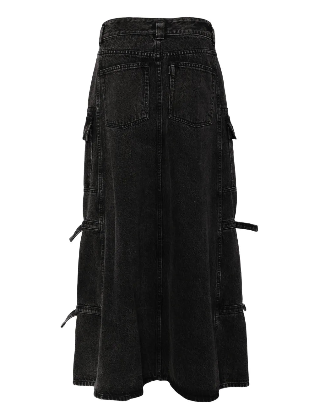 Denim Cargo Skirt