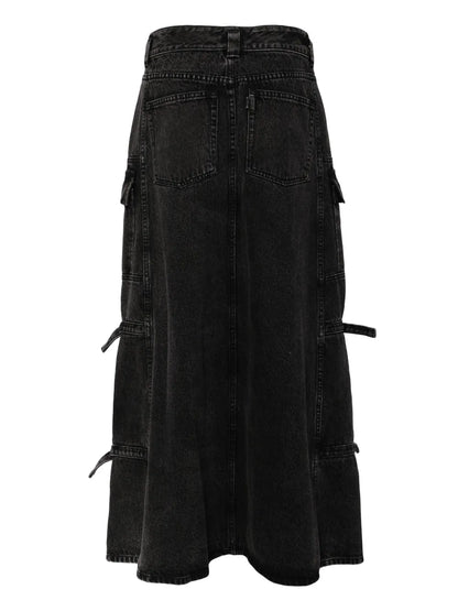 Denim Cargo Skirt