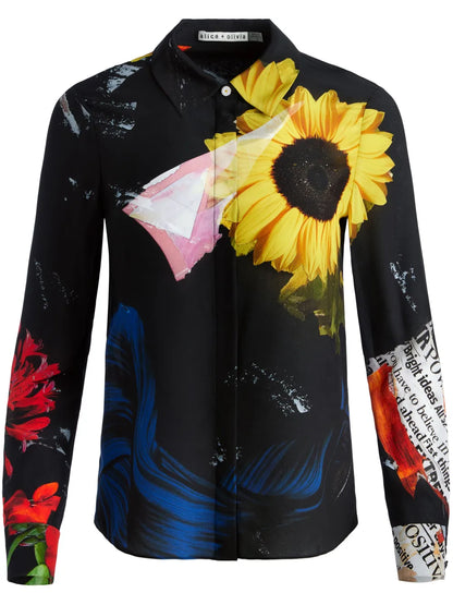 Floral-Print Shirt