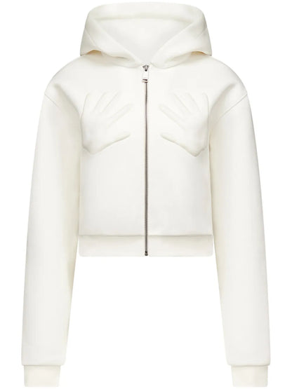 Embossed Handprint Hoodie
