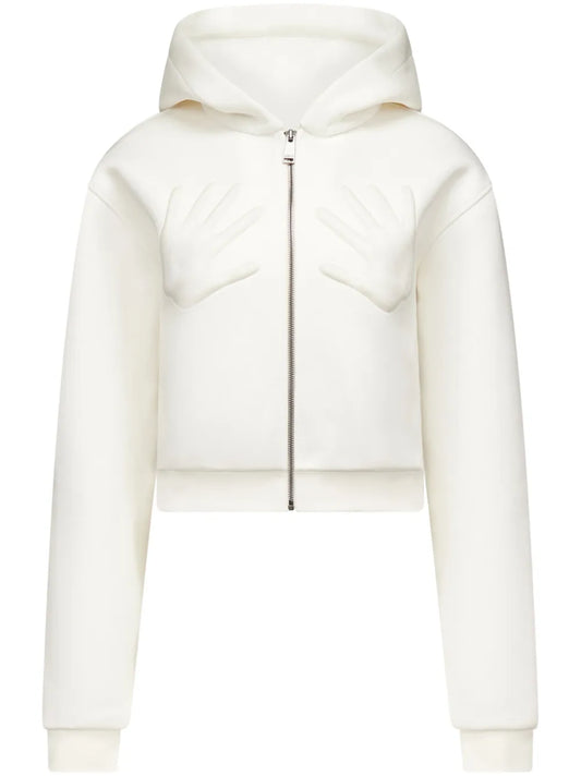 Embossed Handprint Hoodie