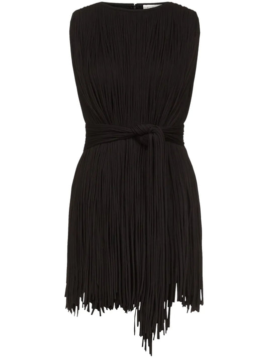 Sleeveless Fringed Top