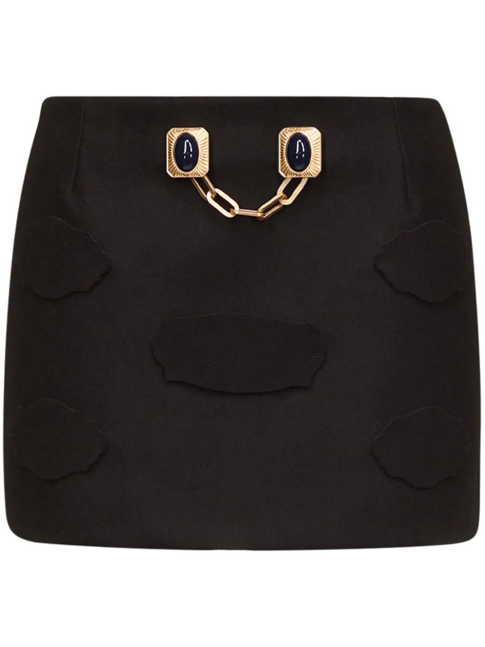 Gemstone Button Mini Skirt