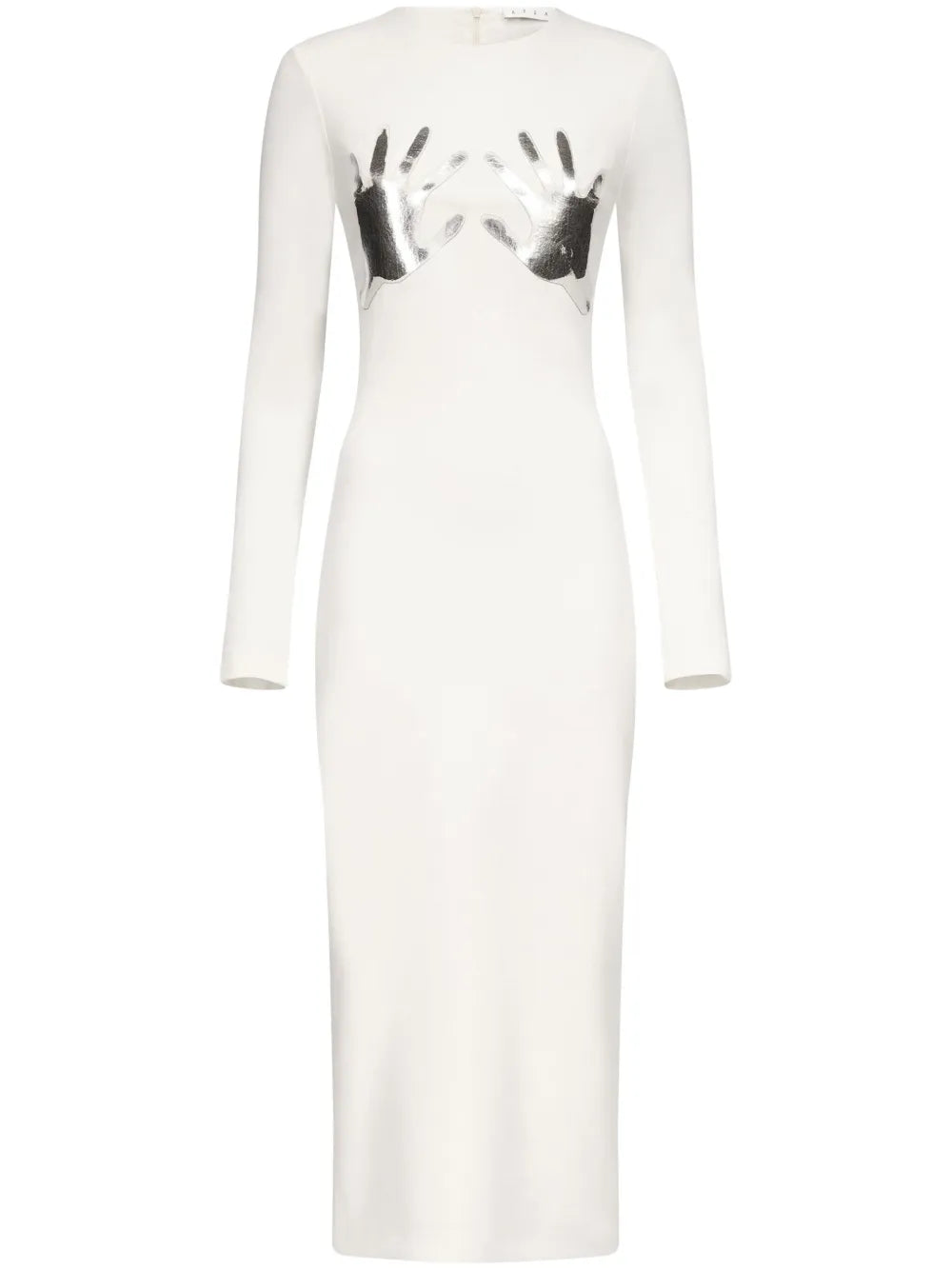 Handprint Long-Sleeved Minidress