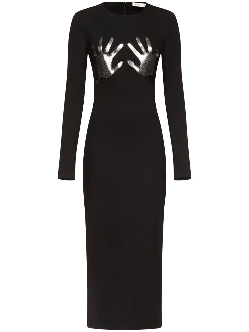 Handprint Long-Sleeved Minidress