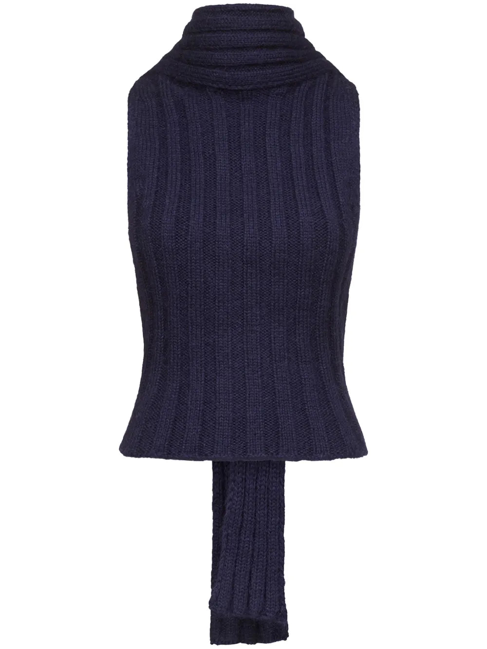 Sleeveless Twisted Knit Top