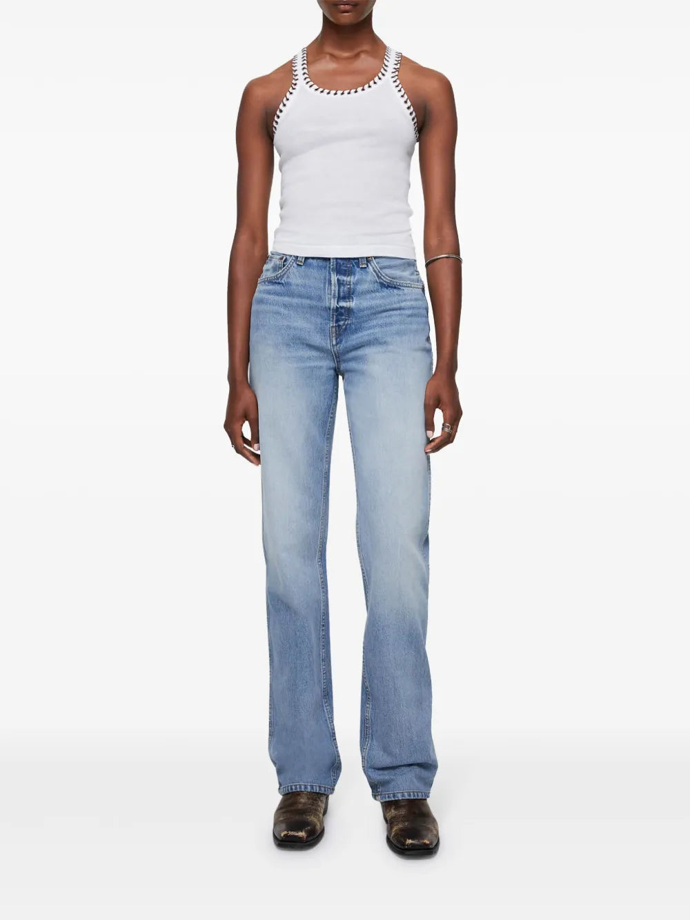 High-Rise Loose Jeans