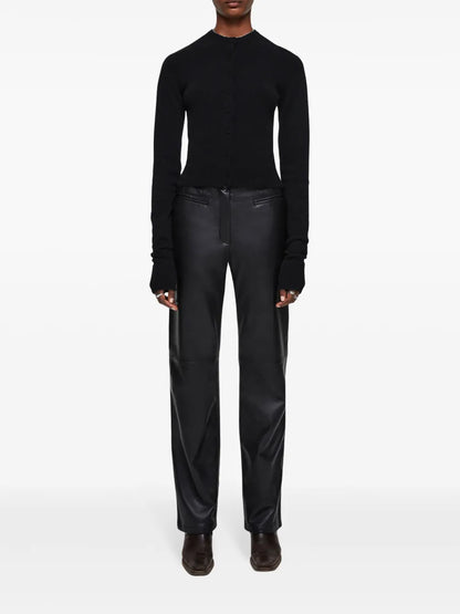 Crew-Neck Cashmere Cardigan