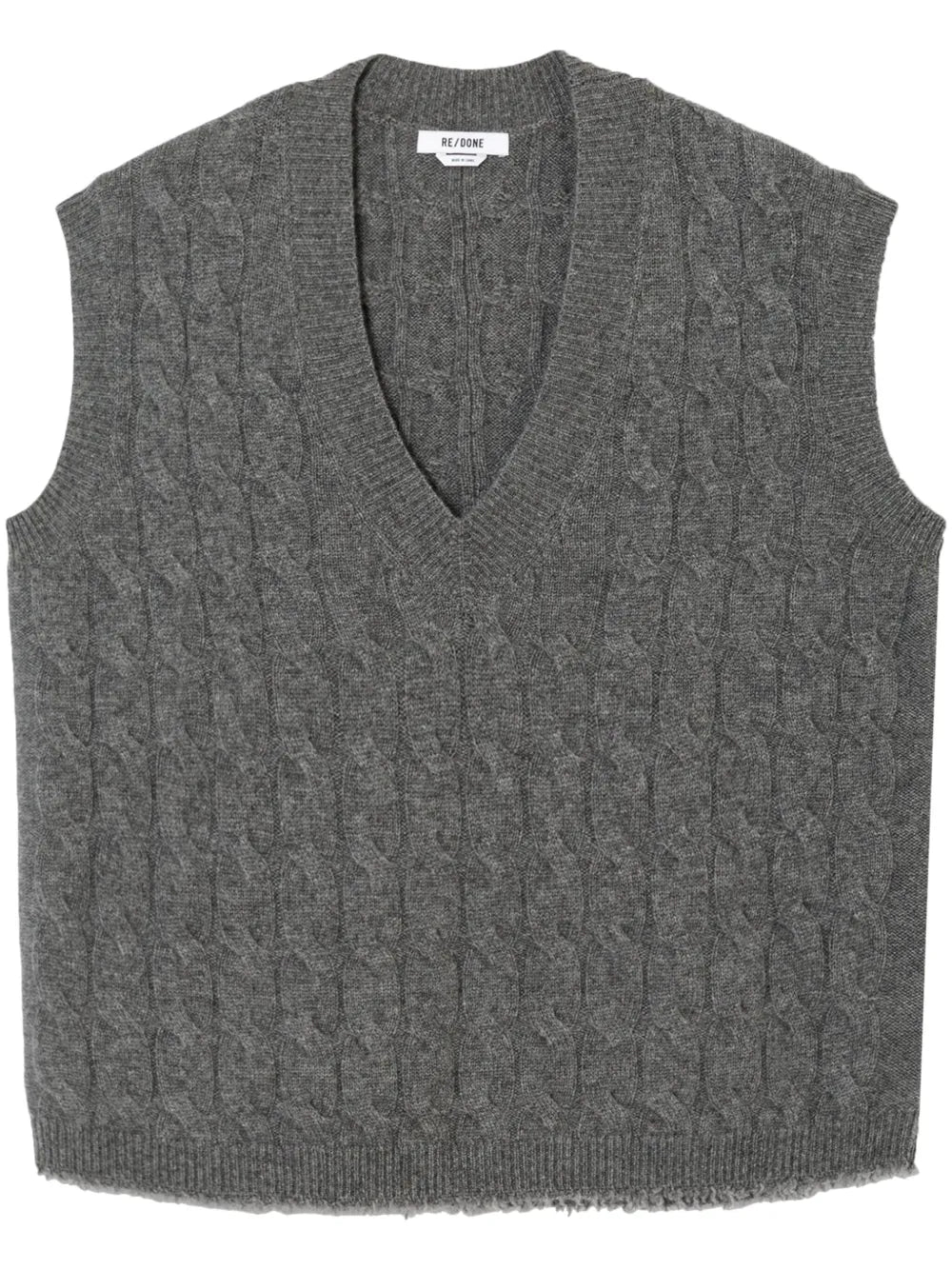 Cable-Knit Cashmere Vest