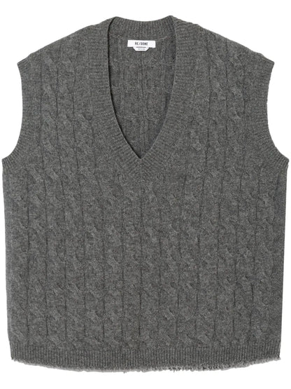 Cable-Knit Cashmere Vest