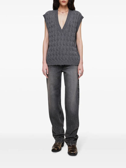 Cable-Knit Cashmere Vest