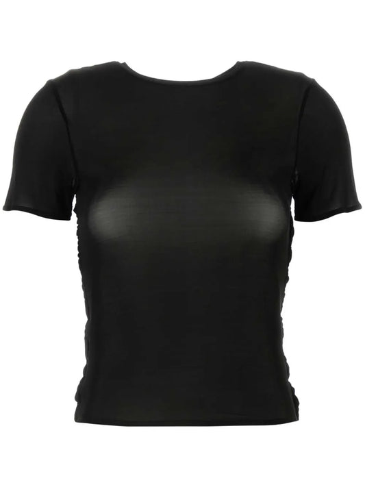 Mesh Ruched T-Shirt