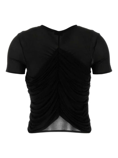Mesh Ruched T-Shirt