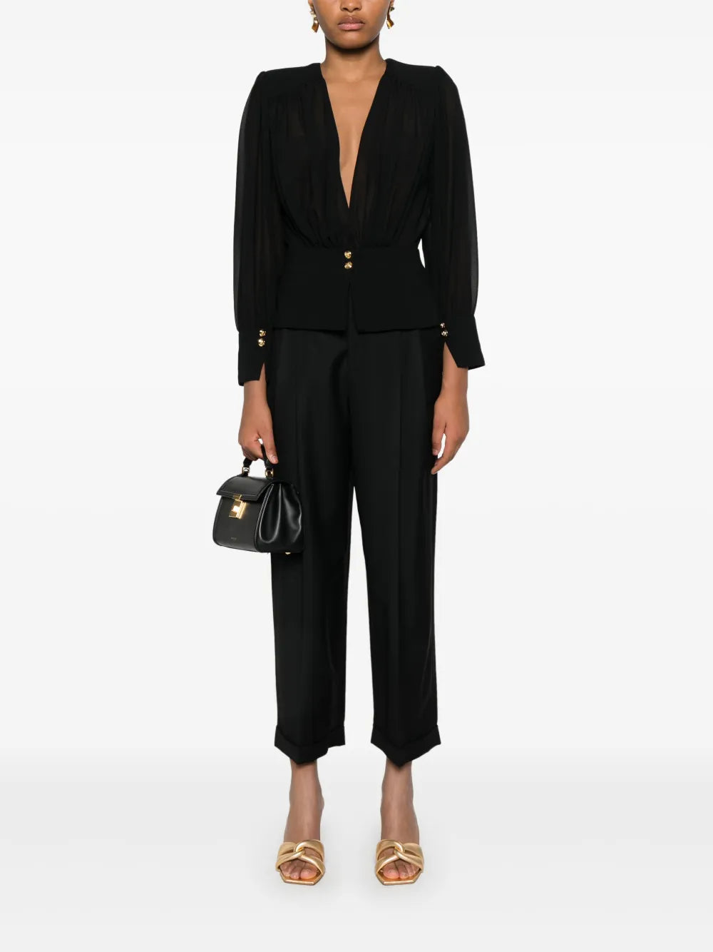 Georgette Peplum Blouse