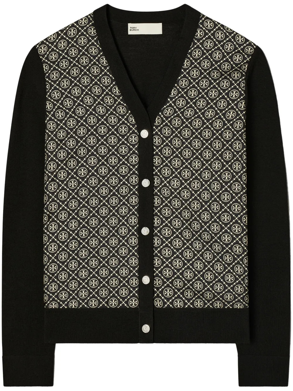 Silk-Front Cardigan