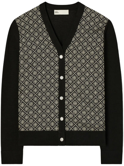 Silk-Front Cardigan