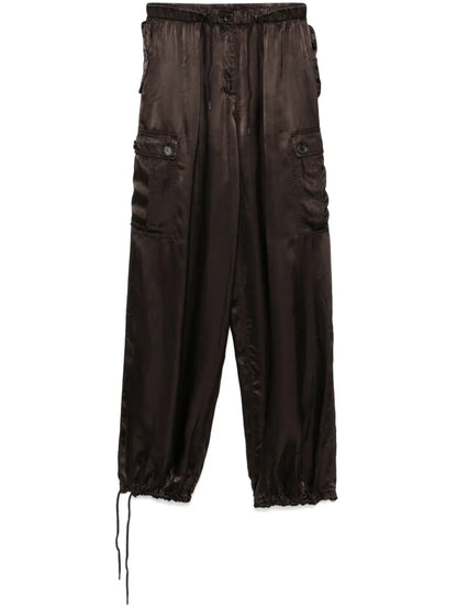Satin Cargo Pants