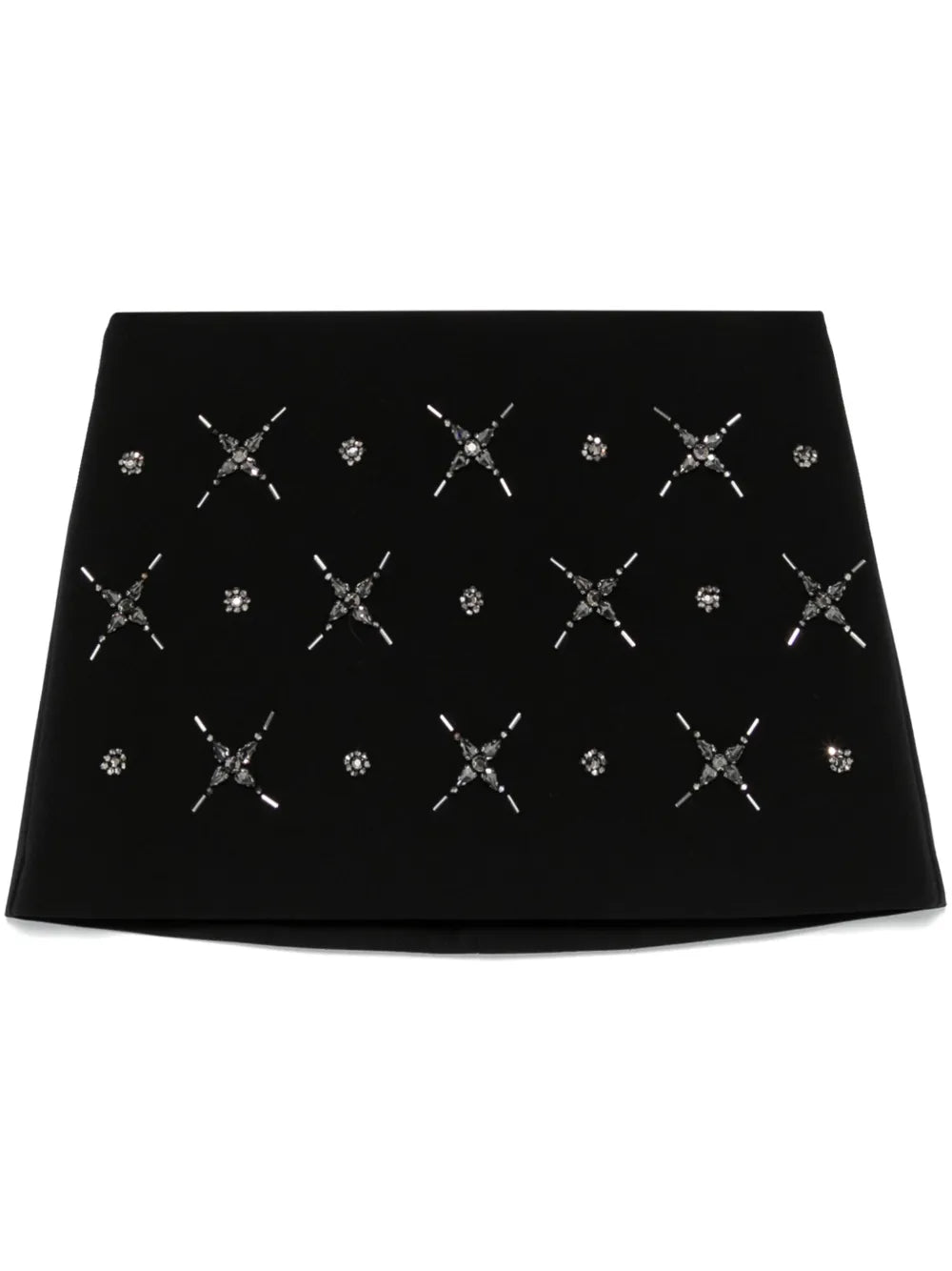 Crystal-Embellished Mini Skirt